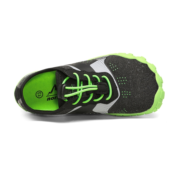 Kids Water Shoes - BLACK NEON GREEN - 2